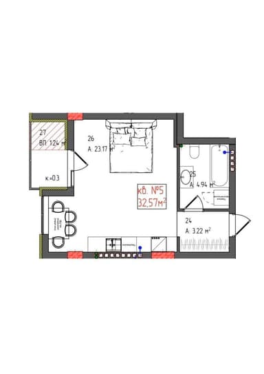 1-комнатная квартира по адресу ул. Загорская (площадь 33 м²) - Atlanta.ua - imageAlt 10