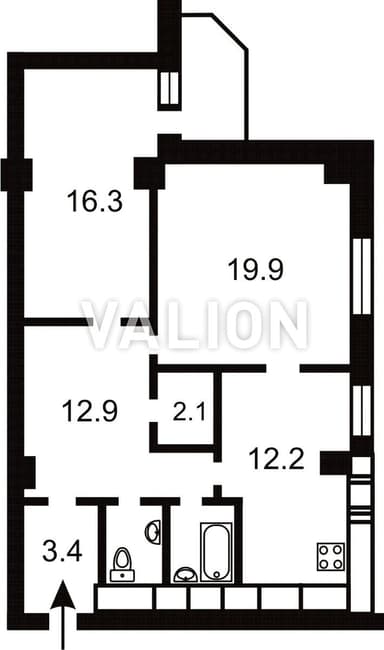 2-комнатная квартира по адресу ул. Ереванская (площадь 73,1 м²) - Atlanta.ua - фото 36