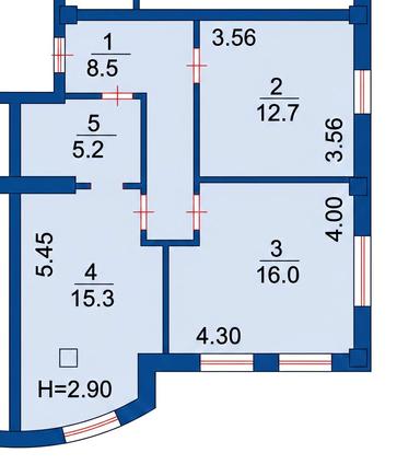 2-кімнатна квартира за адресою вул. Дмитра Луценка (площа 57,7 м²) - Atlanta.ua - фото 37