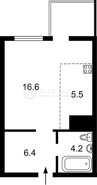 1-комнатная квартира по адресу (площадь 37 м²) - Atlanta.ua - фото 30