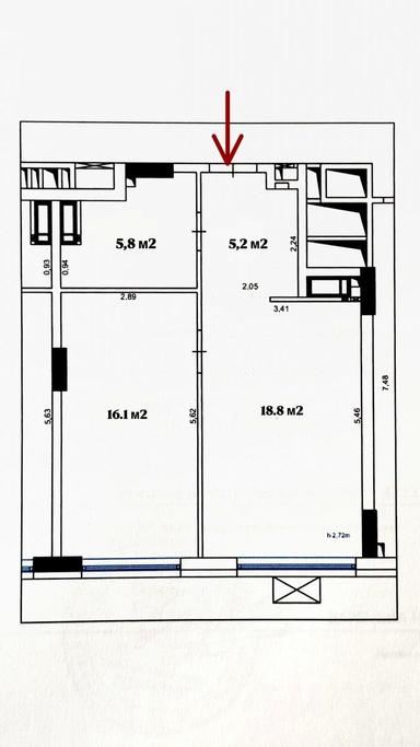 1-комнатная квартира по адресу (площадь 46 м²) - Atlanta.ua - фото 56