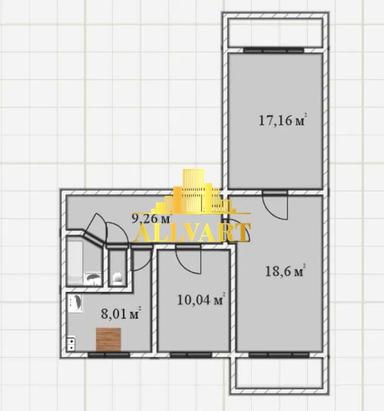 3-комнатная квартира по адресу (площадь 62 м²) - Atlanta.ua - фото 14