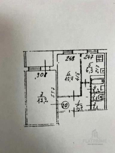 2-комнатная квартира по адресу ул. Пр Тычины (площадь 46,1 м²) - Atlanta.ua - фото 22