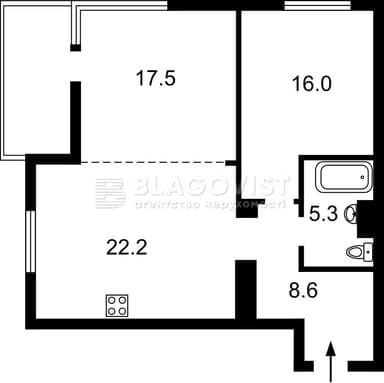 2-комнатная квартира по адресу ул. Анатолия Петрицкого (площадь 72 м²) - Atlanta.ua - фото 27