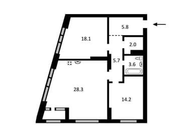 3-комнатная квартира по адресу (площадь 82 м²) - Atlanta.ua - imageAlt 14