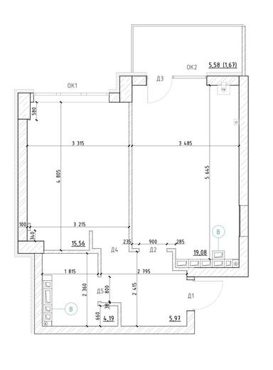 1-room apartment apartment by the address st. Fontanskaya dor Perekopskoy Divizii (area 47,6 m²) - Atlanta.ua - photo 18