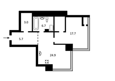 1-комнатная квартира по адресу ул. Антоновича (площадь 63 м²) - Atlanta.ua - imageAlt 12