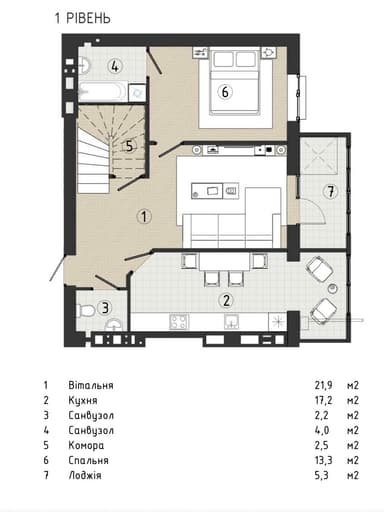3-rooms apartment apartment by the address st. Yunosti prosp (area 116,8 m²) - Atlanta.ua - фото 28
