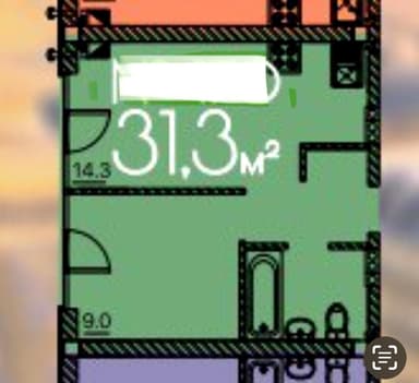 1-кімнатна квартира за адресою (площа 31,2 м²) - Atlanta.ua - фото 18