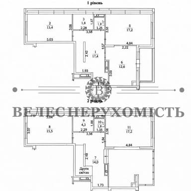 Многокомнатная квартира по адресу Приозерный бульвар (площадь 130 м²) - Atlanta.ua - фото 32