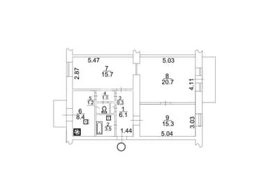 3-комнатная квартира по адресу ул. Паньковская (площадь 75 м²) - Atlanta.ua - фото 38