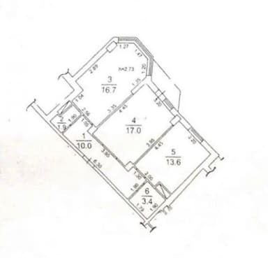 2-кімнатна квартира за адресою Ювілейний 1-й пров. (площа 64 м²) - Atlanta.ua - фото 14