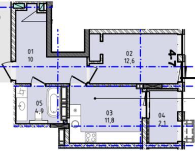1-комнатная квартира по адресу ул. Капушанская (площадь 41,4 м²) - Atlanta.ua - фото 9