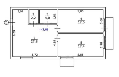2-комнатная квартира по адресу ул. Яслинская (площадь 70,6 м²) - Atlanta.ua - imageAlt 13