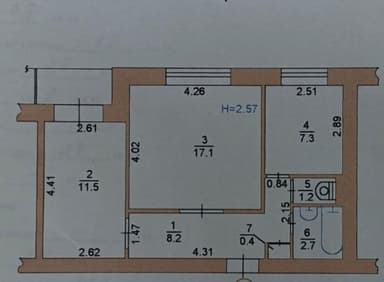 2-кімнатна квартира за адресою вул. Олександрійська (площа 50 м²) - Atlanta.ua - фото 21