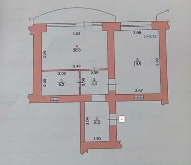1-комнатная квартира по адресу ул. Пляжная (площадь 59,2 м²) - Atlanta.ua - фото 17