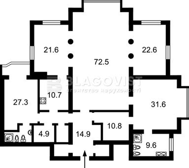 4+-rooms apartment apartment by the address st. Ul Patorzhinskogo (area 245 m²) - Atlanta.ua - photo 33