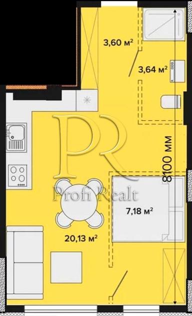 1-room apartment apartment by the address st. Polesskaya (area 35 m²) - Atlanta.ua - photo 6