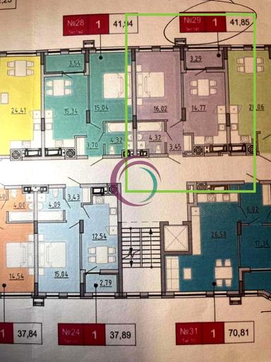 1-комнатная квартира по адресу Хмельницкого Б. Ул. (площадь 41,9 м²) - Atlanta.ua - фото 8