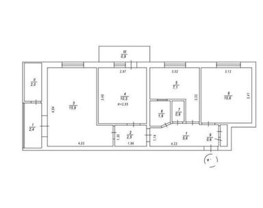 3-rooms apartment apartment by the address st. Pr Tychiny (area 61 m²) - Atlanta.ua - photo 10