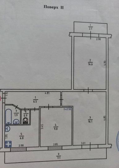 3-комнатная квартира по адресу ул. Осенняя (площадь 66 м²) - Atlanta.ua - фото 24