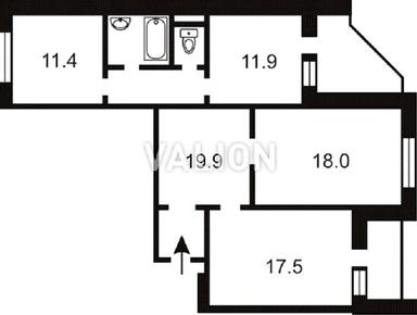 3-rooms apartment apartment by the address (area 90,3 m²) - Atlanta.ua - photo 31