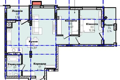 2-комнатная квартира по адресу ул. Mock (площадь 73,5 м²) - Atlanta.ua - фото 9