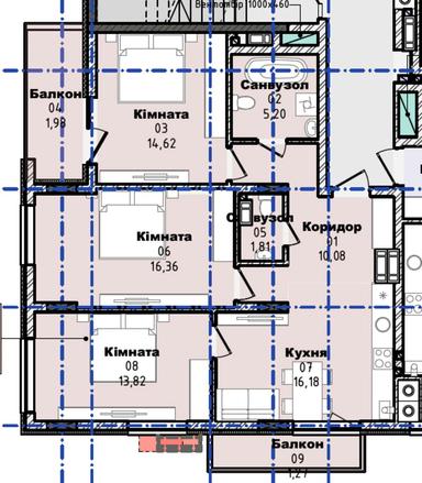 3-комнатная квартира по адресу Липовая Аллея ул. (площадь 81,6 м²) - Atlanta.ua - фото 9