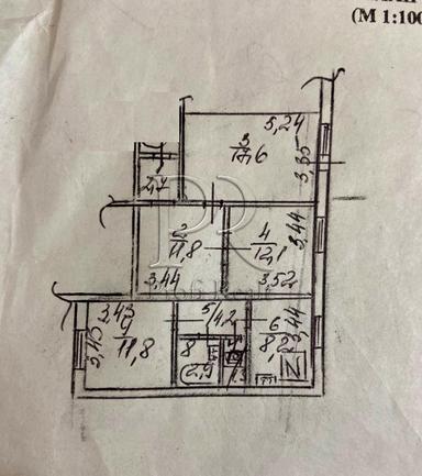 3-комнатная квартира по адресу пер. Чернобыльский (площадь 74 м²) - Atlanta.ua - фото 30