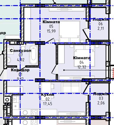 2-комнатная квартира по адресу ул. Гленца Фрица (площадь 64,8 м²) - Atlanta.ua - фото 9