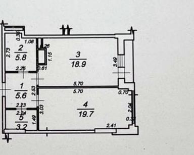 1-кімнатна квартира за адресою (площа 53,2 м²) - Atlanta.ua - фото 12