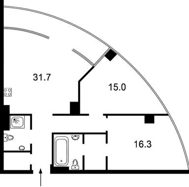 2-кімнатна квартира за адресою вул. Саперне поле (площа 94 м²) - Atlanta.ua - фото 10