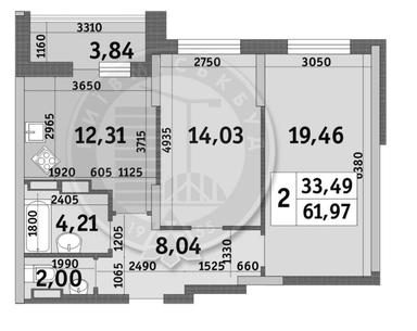 2-кімнатна квартира за адресою вул. Каховська (площа 62,2 м²) - Atlanta.ua - фото 26