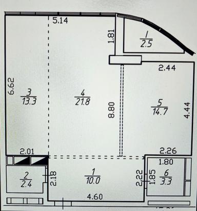 2-кімнатна квартира за адресою бульвар Дружби Народів (площа 58,8 м²) - Atlanta.ua - фото 16