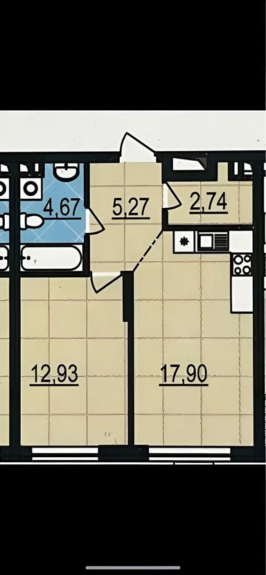 1-комнатная квартира по адресу (площадь 43 м²) - Atlanta.ua - фото 5