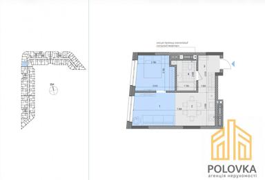 1-кімнатна квартира за адресою вул. Корятовича Федора (площа 42,2 м²) - Atlanta.ua - фото 22