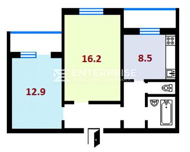 2-rooms apartment apartment by the address st. Reygana Ronalda Drayzera (area 55,4 m²) - Atlanta.ua - photo 46
