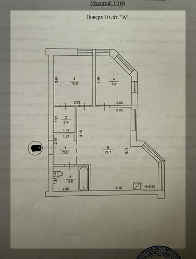 2-комнатная квартира по адресу (площадь 59 м²) - Atlanta.ua - фото 28