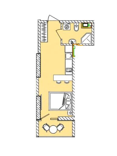 1-комнатная квартира по адресу (площадь 27,1 м²) - Atlanta.ua - фото 15