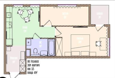 2-комнатная квартира по адресу ул. Героев Крут (площадь 47 м²) - Atlanta.ua - фото 30