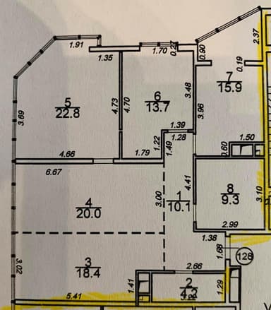 3-комнатная квартира по адресу Итальянский бульвар (площадь 114,4 м²) - Atlanta.ua - фото 14