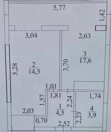 1-комнатная квартира по адресу ул. Ковалевского (площадь 40 м²) - Atlanta.ua - фото 14