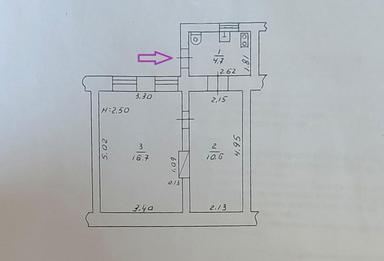 1-комнатная квартира по адресу (площадь 32 м²) - Atlanta.ua - фото 10