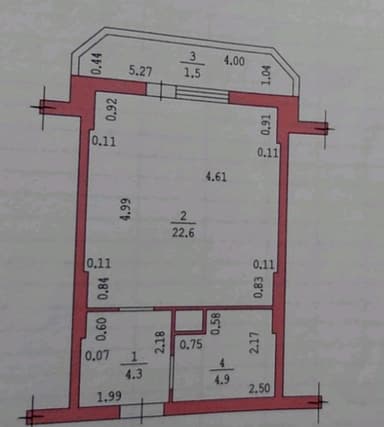 1-кімнатна квартира за адресою вул. Райдужний м-н (площа 34 м²) - Atlanta.ua - фото 24