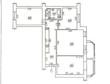 3-комнатная квартира по адресу ул. Григория Сковороды (площадь 95 м²) - Atlanta.ua - фото 31