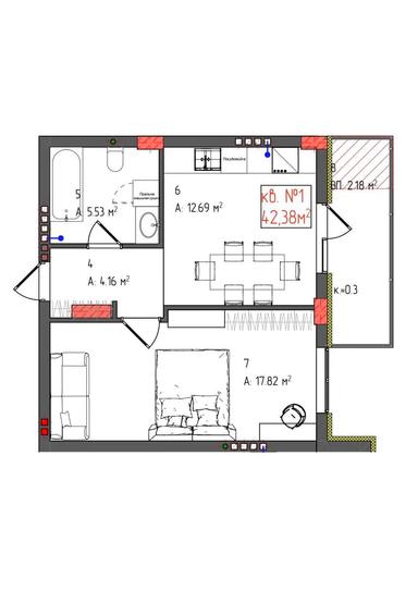 1-кімнатна квартира за адресою вул. Загорська (площа 42 м²) - Atlanta.ua - фото 36
