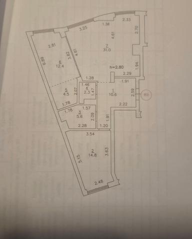 2-комнатная квартира по адресу Кульпарковская ул. (площадь 81,2 м²) - Atlanta.ua - фото 24