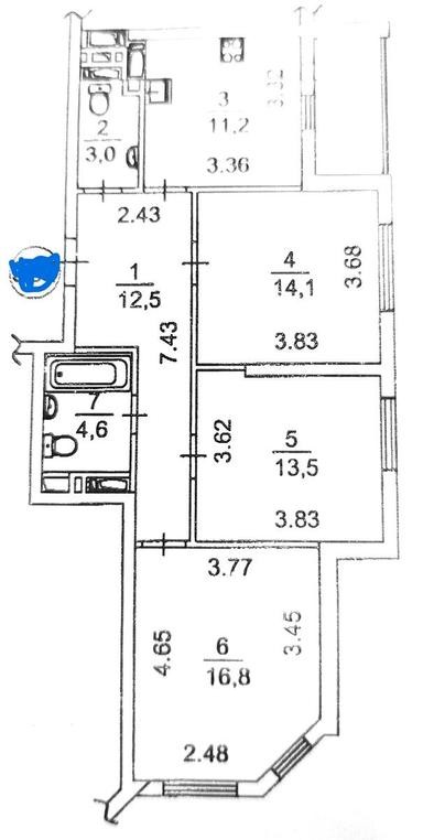 3-rooms apartment apartment by the address st. Grigorenko pr (area 80 m²) - Atlanta.ua - photo 38