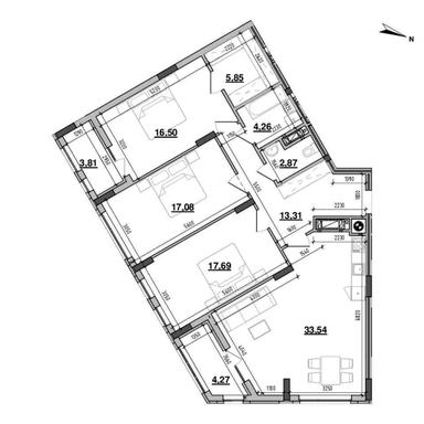 3-кімнатна квартира за адресою Хмельницького Б. Вул. (площа 119,2 м²) - Atlanta.ua - фото 10