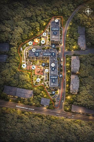 1-комнатная квартира по адресу шоссе Железнодорожное (площадь 43,4 м²) - Atlanta.ua - фото 11